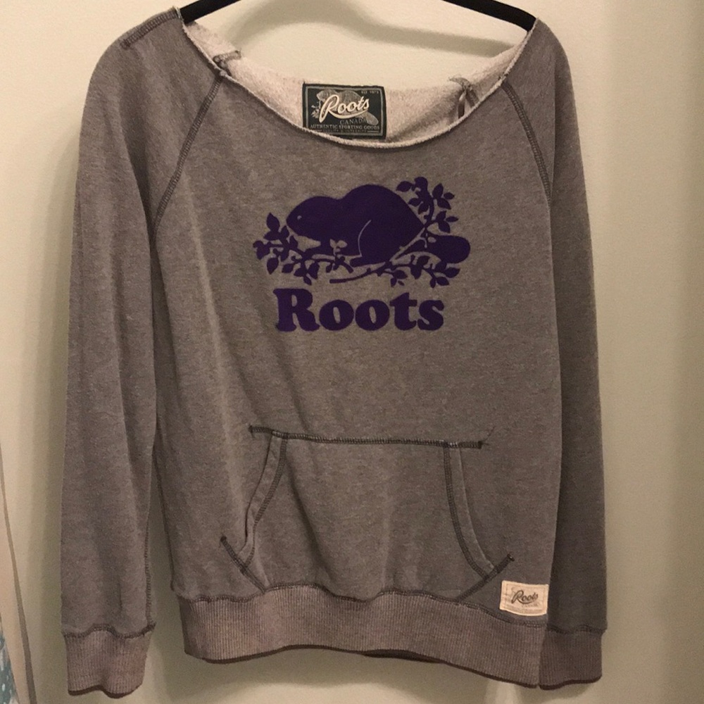 Roots Off shoulder sweater